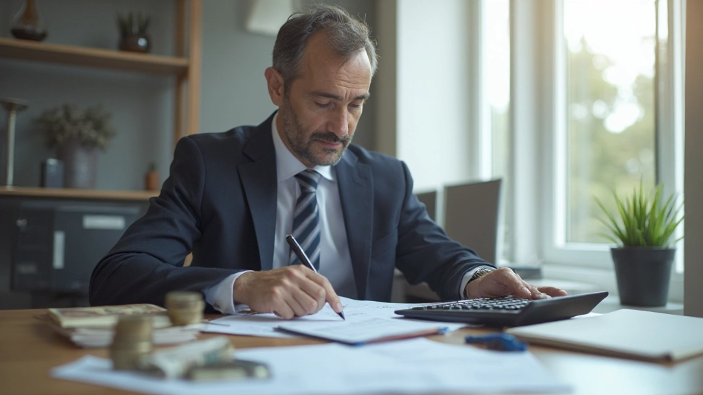 Человек работает над стратегией погашения кредитов