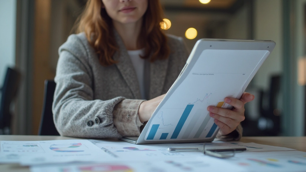 Диаграмма роста сбережений с растущим графиком на столе с ноутбуком